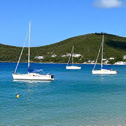 Caribbean Holidays, BVI February Tours, A sunny British Virgin Islands harbour in February, with sailing boats, turquoise water and green hills under a clear blue sky