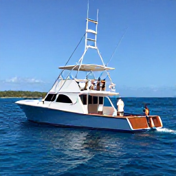 Caribbean Holidays, BVI Fishing September, Anglers aboard a modern charter boat searching for game fish in deep blue Caribbean water around the British Virgin Islands