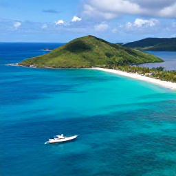 Caribbean Holidays, BVI Instagram Hotspots, Aerial view of the British Virgin Islands in September, turquoise Caribbean sea, green volcanic islands and bright sandy beaches