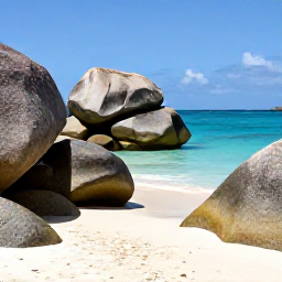 Caribbean Holidays, BVI March Tours, The Baths on Virgin Gorda in the British Virgin Islands, showing giant granite boulders, sandy paths and sparkling turquoise sea