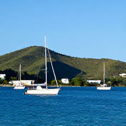 Caribbean Holidays, BVI November Tours, A bright Caribbean morning over Tortola harbour, with sailing boats, green hills and clear blue water