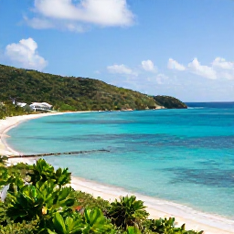 Caribbean Holidays, BVI Wellness October, Peaceful luxury spa overlooking a turquoise Caribbean bay in the British Virgin Islands, October sunshine