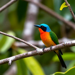 Caribbean Holidays, Caribbean Birdwatching, Colourful Caribbean birds perched among tropical foliage in a peaceful island forest