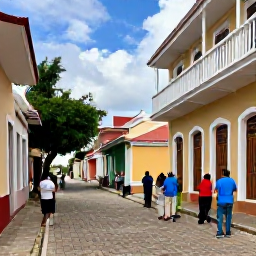 Caribbean Holidays, Caribbean Cultural Tours, Guided walking tour through a historic Caribbean town with colourful colonial buildings and local guide