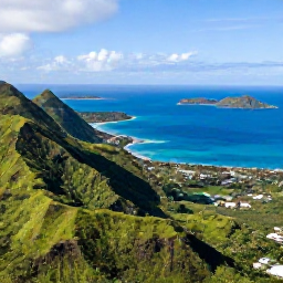 Caribbean Holidays, Caribbean Island Hopping, A bright aerial view of Saint Vincent and the Grenadines, with lush volcanic hills, turquoise sea and small islands scattered along the Caribbean horizon