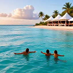 Caribbean Holidays, Caribbean March Holidays, Travellers enjoying a Caribbean beach, snorkelling in clear water and dining outdoors at sunset in March