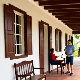 Caribbean Holidays, Caribbean Plantations, Visitors exploring a restored Caribbean plantation great house with wooden shutters, period furniture and a knowledgeable local guide