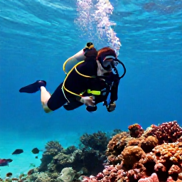 Caribbean Holidays, Caribbean Scuba Diving, A diver exploring a colourful Caribbean coral reef in clear turquoise water, with tropical fish and sunlight filtering from the surface