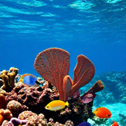 Caribbean Holidays, Caribbean Snorkelling, Colourful Caribbean reef with parrotfish, angelfish and sea fans in clear sunlight filtering through blue water
