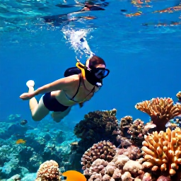 Caribbean Holidays, Caribbean Sports Holidays, Snorkellers exploring a colourful coral reef in clear Caribbean water with tropical fish