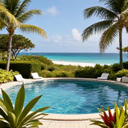 Caribbean Holidays, Caribbean Thermal Baths, Peaceful Caribbean wellness retreat with thermal pools, tropical gardens and a view towards the sea