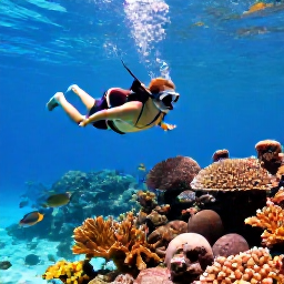 Caribbean Holidays, Cayman Adults Only, Visitors snorkelling above colourful coral and tropical fish in clear shallow water near Grand Cayman