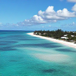 Caribbean Holidays, Cayman Adventure Holidays, Aerial view of Grand Cayman coastline in January with turquoise water, sandy beaches and bright blue sky