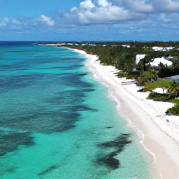 Caribbean Holidays, Cayman Adventure Holidays, Aerial view of Grand Cayman coastline in November, clear turquoise water, white sand beaches and scattered palm trees
