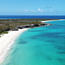 Caribbean Holidays, Cayman Adventure Holidays, Aerial view of Grand Cayman&rsquo;s clear turquoise sea, white beaches and rugged shoreline in bright June sunshine