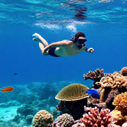 Caribbean Holidays, Cayman Adventure Holidays, Snorkellers swimming above colourful coral and tropical fish in clear Cayman Islands water