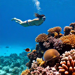 Caribbean Holidays, Cayman Adventure Holidays, Snorkellers swimming above colourful coral reef and tropical fish in clear Cayman Islands water