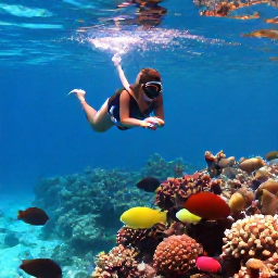 Caribbean Holidays, Cayman Adventure Holidays, Visitors snorkelling above a colourful coral reef with tropical fish in the clear waters of Grand Cayman