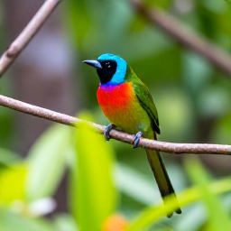 Caribbean Holidays, Cayman Birdwatching, A colourful Caribbean bird perched among tropical foliage in the Cayman Islands