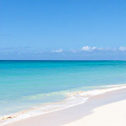Caribbean Holidays, Cayman Business Class, Seven Mile Beach in Grand Cayman on a sunny May morning, with calm turquoise water and soft white sand