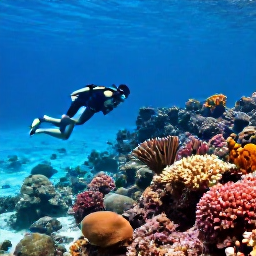 Caribbean Holidays, Cayman Business Class, Snorkellers exploring a colourful coral reef near Grand Cayman in clear Caribbean water