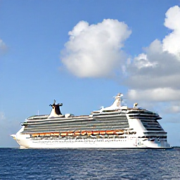 Caribbean Holidays, Cayman Cruises February, Luxury cruise ship approaching George Town harbour in the Cayman Islands beneath a bright February sky