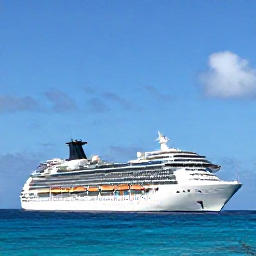 Caribbean Holidays, Cayman Cruises May, A modern cruise ship approaching George Town harbour in the Cayman Islands beneath a bright May sky