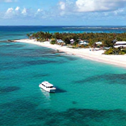 Caribbean Holidays, Cayman December Escape, Aerial view of Grand Cayman with turquoise water, white sandy beaches and a small cruise boat, bright December sunshine