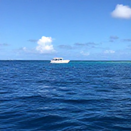 Caribbean Holidays, Cayman Diving July, A small dive boat travelling across calm blue Caribbean water towards a Cayman Islands reef on a sunny July morning