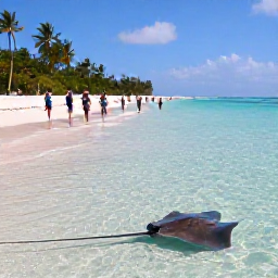 Caribbean Holidays, Cayman Instagram Spots, Stingray City sandbar in Grand Cayman with visitors standing in shallow crystal-clear water beside friendly southern stingrays
