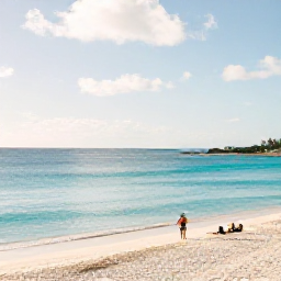 Caribbean Holidays, Cayman Islands April, A bright April morning on Seven Mile Beach in Grand Cayman, with calm turquoise water, soft white sand and a few relaxed holidaymakers