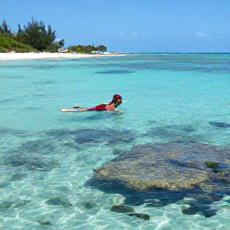 Caribbean Holidays, Cayman Islands April, Visitors snorkelling in clear Caribbean water near Grand Cayman, with colourful fish, coral and a sunny sandy shoreline in the background