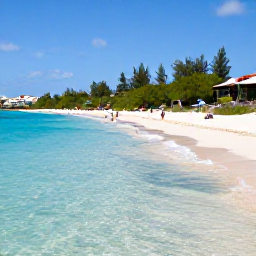 Caribbean Holidays, Cayman Islands Business Class, Sunlit Seven Mile Beach in Grand Cayman with clear turquoise water, white sand and relaxed visitors in February