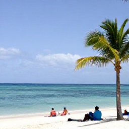 Caribbean Holidays, Cayman Islands February, Relaxed beach scene on Grand Cayman with calm turquoise water, palm trees and visitors enjoying a peaceful February holiday