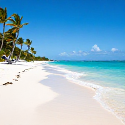 Caribbean Holidays, Cayman Islands Holidays, Clear turquoise sea, white sand beach and palm trees on Grand Cayman in warm May sunshine