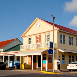 Caribbean Holidays, Cayman Islands June, Visitors exploring George Town in Grand Cayman, with historic buildings, colourful shops and local artwork in warm June sunlight