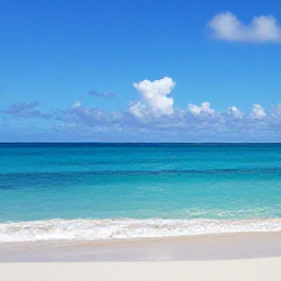 Caribbean Holidays, Cayman Islands September, Calm turquoise sea and sandy beach at Seven Mile Beach in Grand Cayman during September, with light tropical clouds