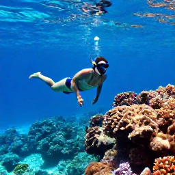 Caribbean Holidays, Cayman Islands Solo Holidays, Friendly solo traveller snorkelling over a colourful coral reef in clear Cayman Islands water, tropical fish below