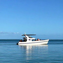 Caribbean Holidays, Cayman Islands Tours, Small excursion boat travelling across calm turquoise water near Grand Cayman, with passengers enjoying a sunny September morning