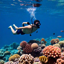 Caribbean Holidays, Cayman January Holidays, Visitors snorkelling over a colourful coral reef in the clear Caribbean water near Grand Cayman, with tropical fish visible beneath them