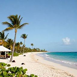 Caribbean Holidays, Cayman Luxury Holidays, A luxurious beachfront resort on Seven Mile Beach in Grand Cayman during a warm September afternoon