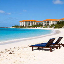 Caribbean Holidays, Cayman Luxury January, Luxury beachfront resort on Grand Cayman in January, clear turquoise sea, white sand beach, elegant sun loungers and bright Caribbean sunshine