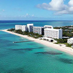 Caribbean Holidays, Cayman Luxury March, Aerial view of Grand Cayman&rsquo;s turquoise sea, white sand beaches and elegant beachfront resorts in bright March sunshine