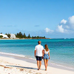 Caribbean Holidays, Cayman Luxury November, Luxury couple exploring George Town and Grand Cayman coastline during a sunny November holiday