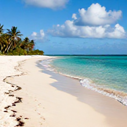 Caribbean Holidays, Cayman Nature Holidays, A quiet sandy beach and clear turquoise sea in the Cayman Islands on a warm November morning