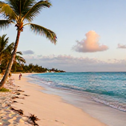 Caribbean Holidays, Cayman Nature Holidays, A warm August morning overlooking Grand Cayman&rsquo;s clear turquoise sea, palm-fringed coast and quiet sandy beach