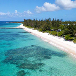 Caribbean Holidays, Cayman Nature Holidays, Aerial photograph of Grand Cayman coastline with clear turquoise water, white sand beaches and lush tropical vegetation
