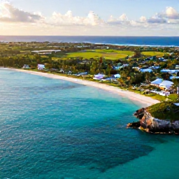 Caribbean Holidays, Cayman Nature Holidays, Aerial view of Grand Cayman&rsquo;s turquoise sea, green coastline and tropical landscape in warm July sunshine
