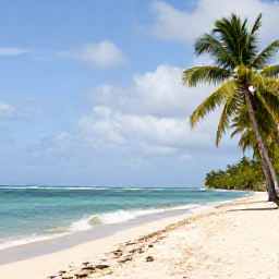 Caribbean Holidays, Cayman Nature Holidays, Sunset over a quiet Cayman beach with palm trees, seabirds and gentle waves