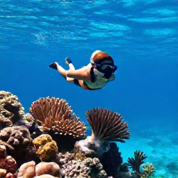 Caribbean Holidays, Cayman November Beaches, Snorkeller viewing colourful fish and coral in the clear waters of Grand Cayman, sunny November conditions, underwater travel photography